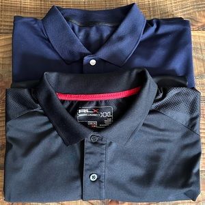 2 Men’s Ralph Lauren RLX golf polos